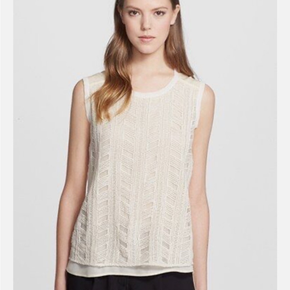 VINCE 100% Silk Knit Tank size XS